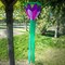 In the Breeze Purple 38-inch Lotus Flower Windsock, Outdoor Floral Decoration, 5203
